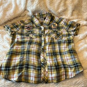 Harley Davidson button up short sleeve shirt
